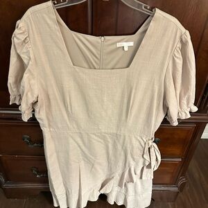 Gianni Bini Cream Puff Sleeve Blouse